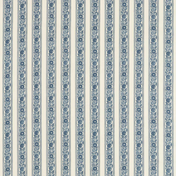 Fruit Stripe Indigo Fabric