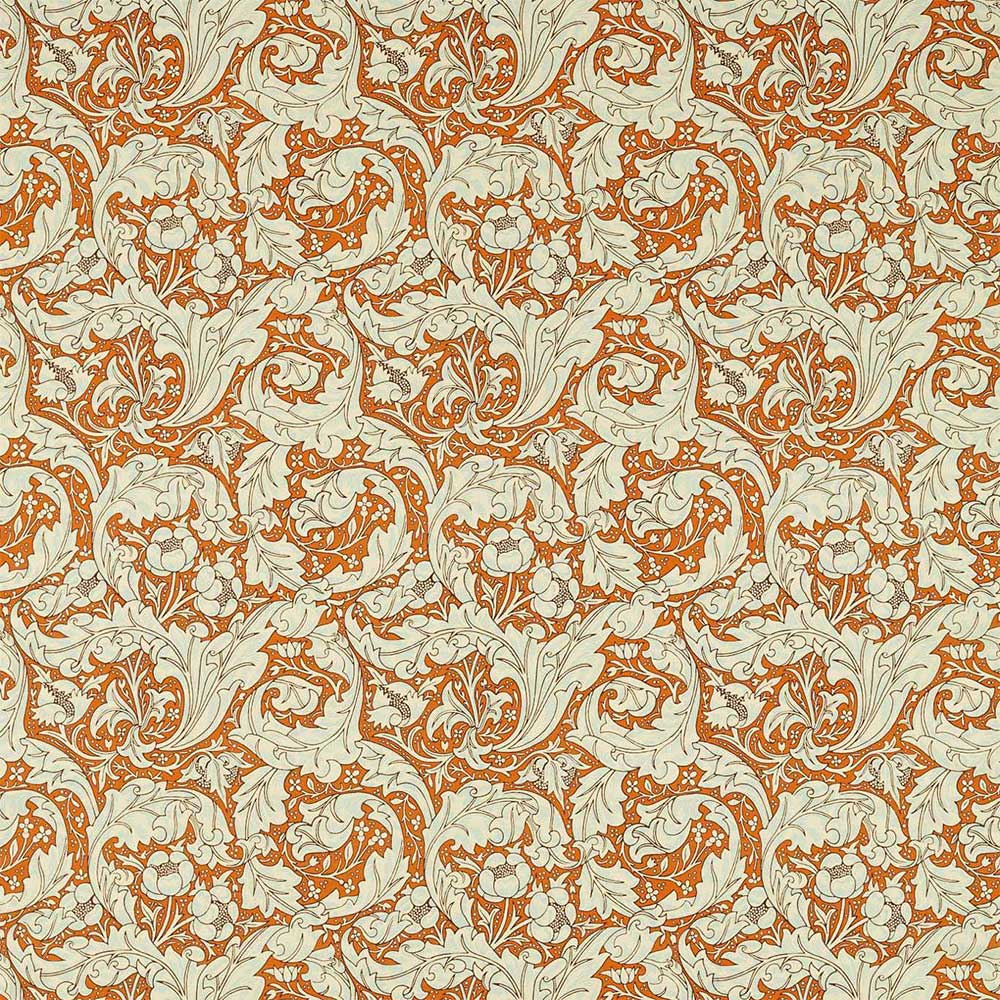 Bachelors Button Burnt Orange & Sky Fabric