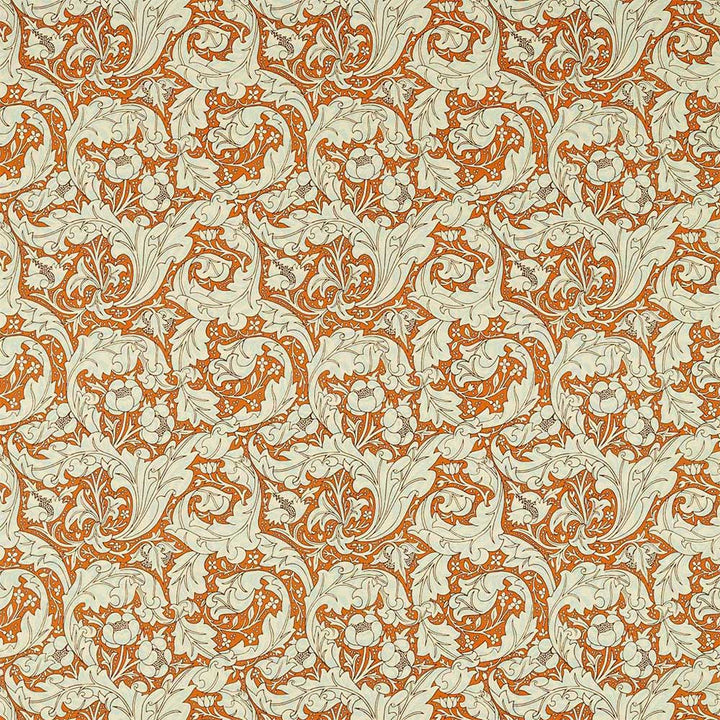 Bachelors Button Burnt Orange & Sky Fabric