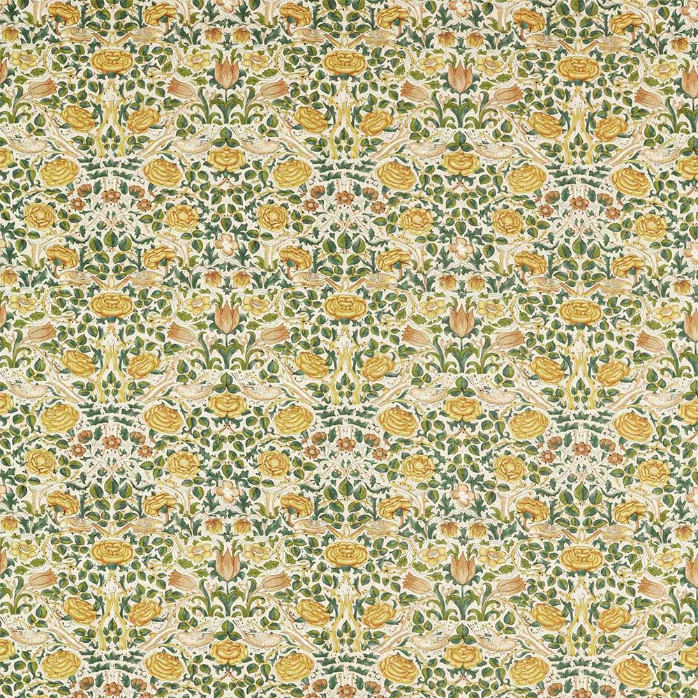 Rose Weld & Leaf Green Fabric