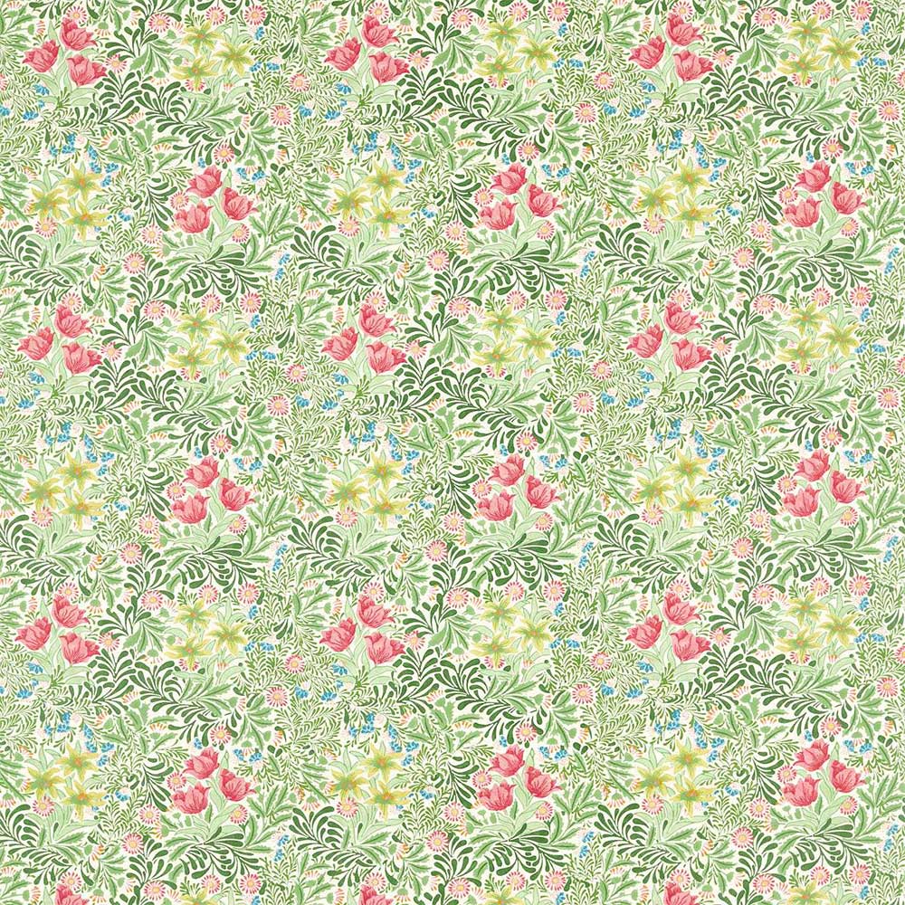 Bower Bough`s Green & Rose Fabric