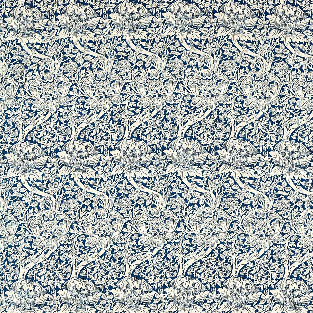 Rose & Thistle Indigo Fabric