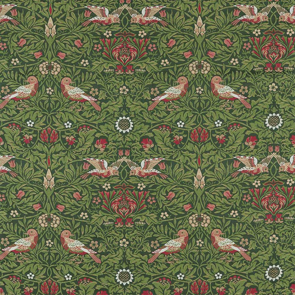 Bird Tapestry Tump Green Fabric