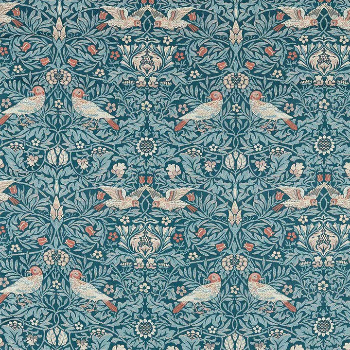 Bird Tapestry Webb`s Blue Fabric