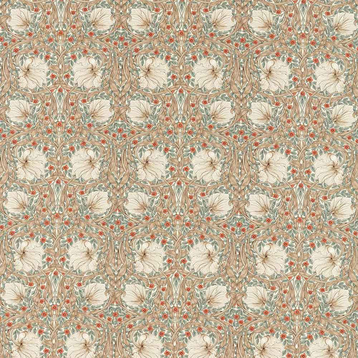 Pimpernel Linen & Coral Fabric