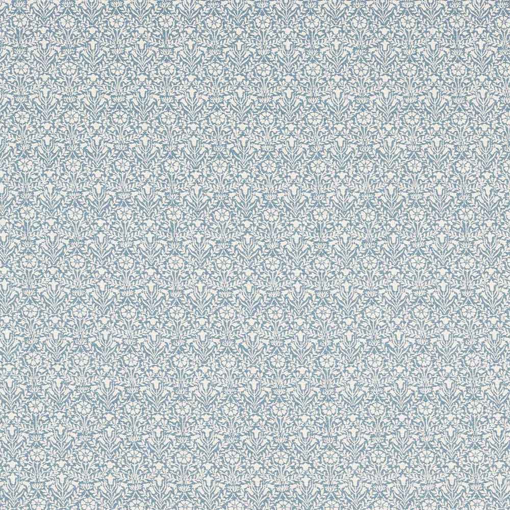 Bellflowers Weave Mineral Blue Fabric