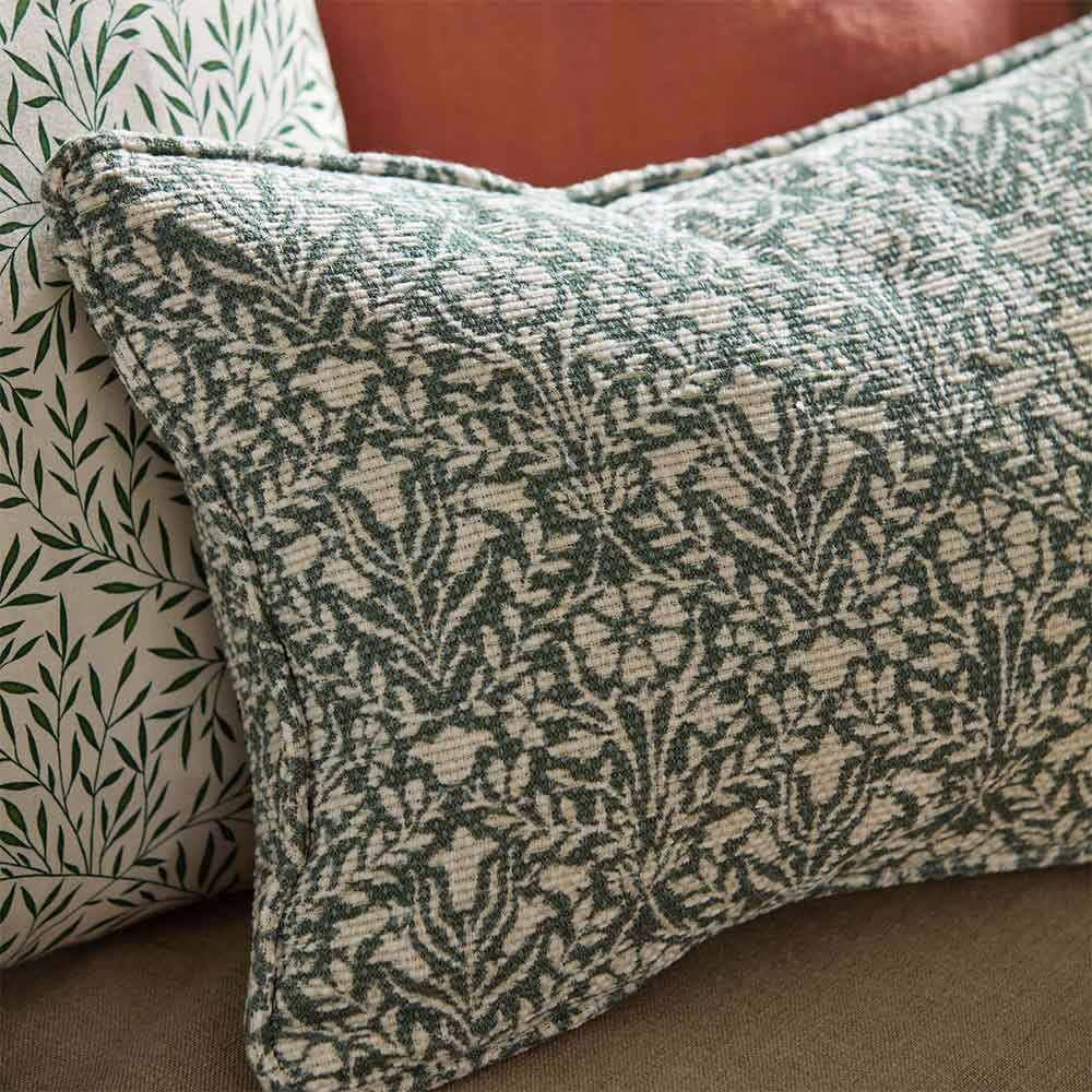 Bellflowers Weave Seagreen Fabric