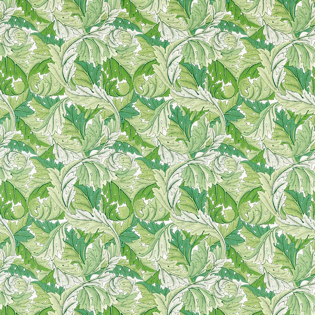 Acanthus Leaf Green Fabric