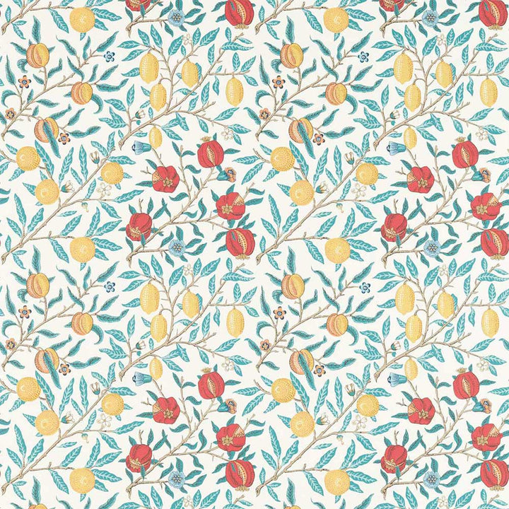 Fruit Green Indigo & Madder Fabric