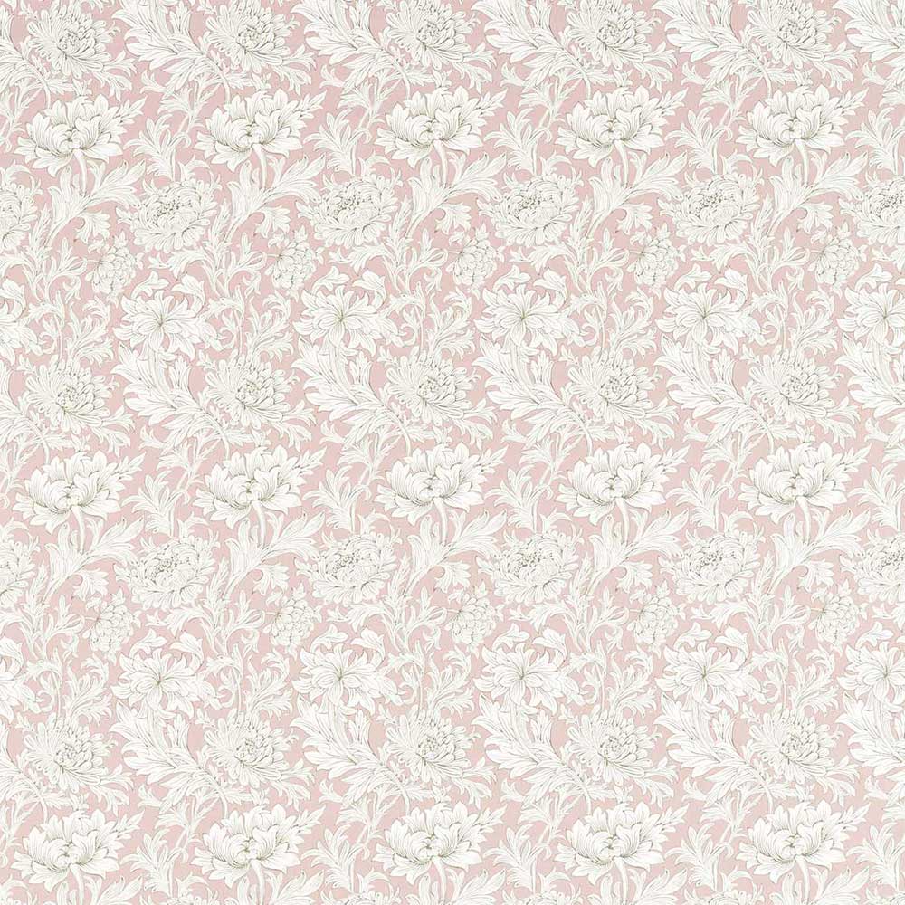 Chrysanthemum Toile Cochineal Pink Fabric