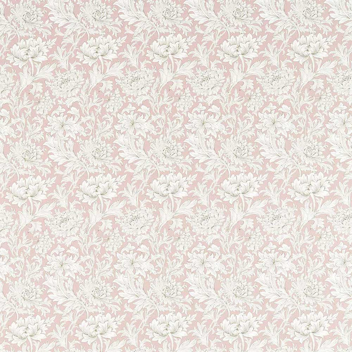 Chrysanthemum Toile Cochineal Pink Fabric