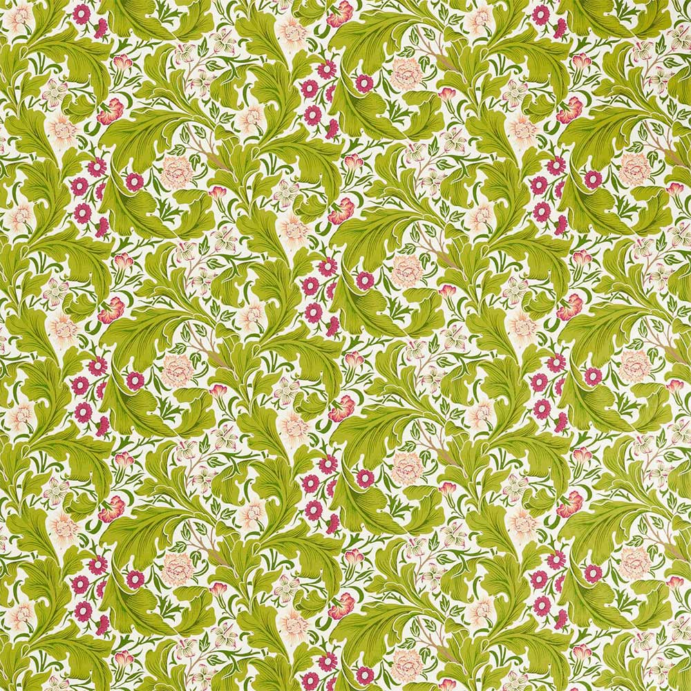 Leicester Sour Green & Plum Fabric