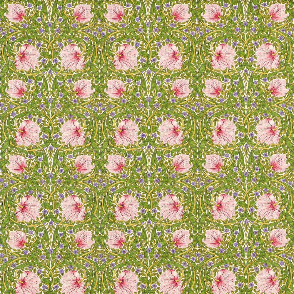 Pimpernel Sap Green & Strawberry Fabric