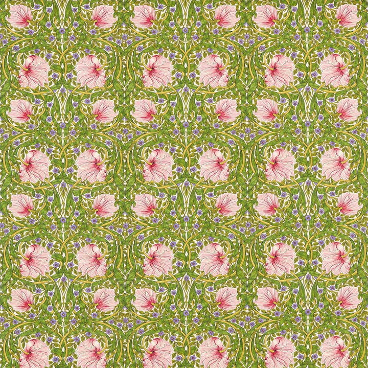 Pimpernel Sap Green & Strawberry Fabric