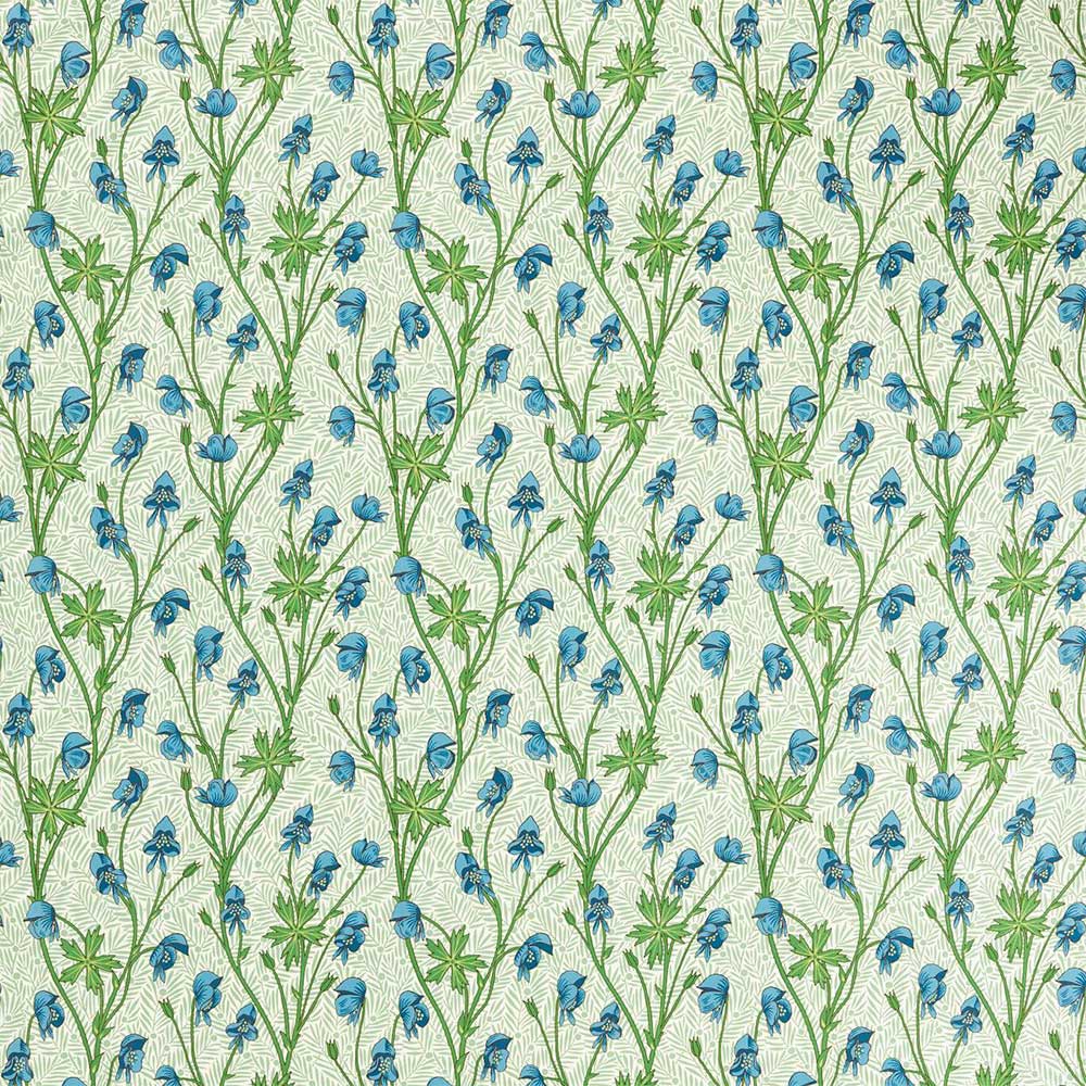 Monkshood Cobalt & Goblin Green Fabric