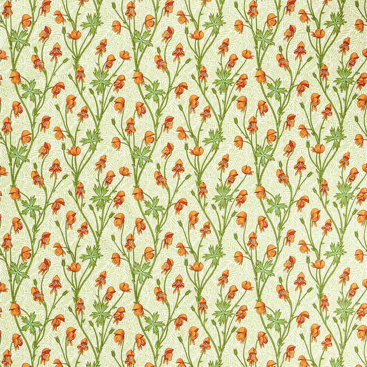 Monkshood Tangerine & Sage Fabric