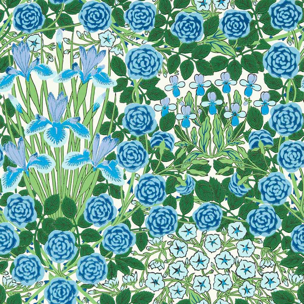 Campanula Peacock & Opal Wallpaper