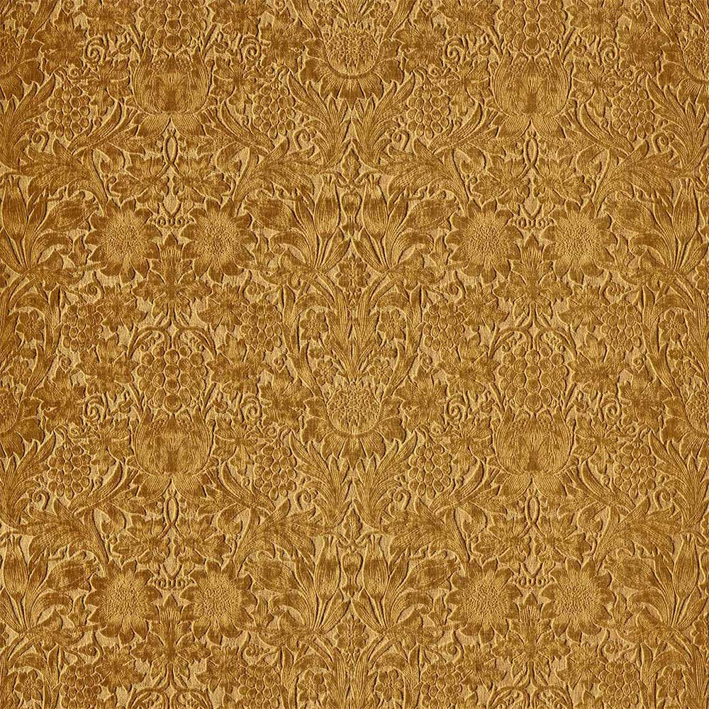 Sunflower Caffoy Velvet Sussex Rush Fabric