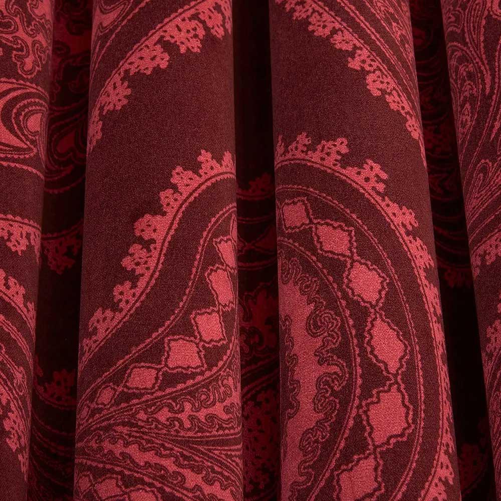 Cole & Son Rajapur Velvet Fabric | Rose on Dark Crimson | F111/10038