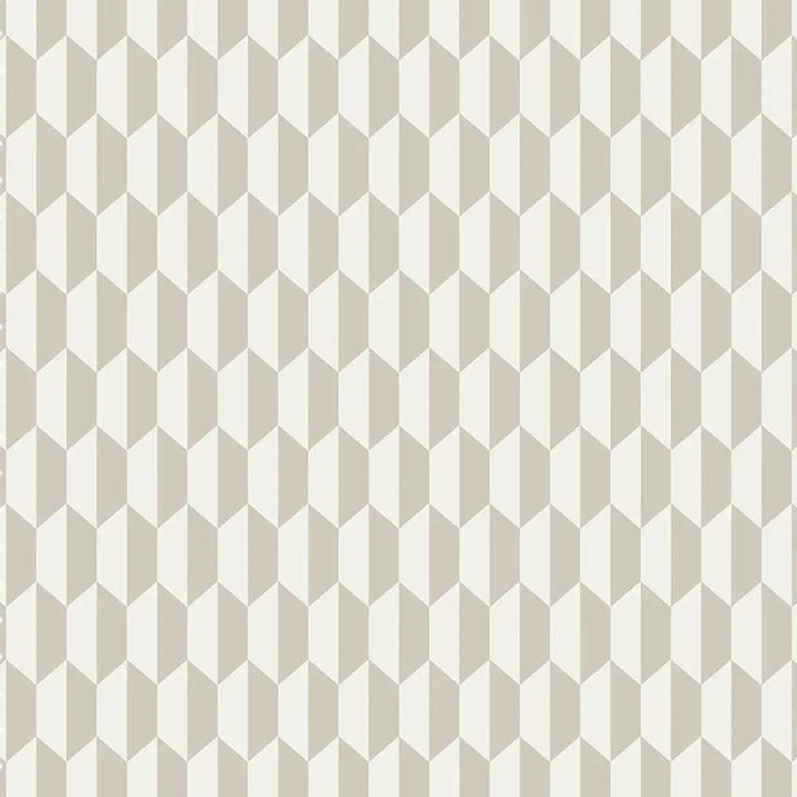 Cole & Son Tile Jaquard Fabric | Cream & Oat | F111/9033