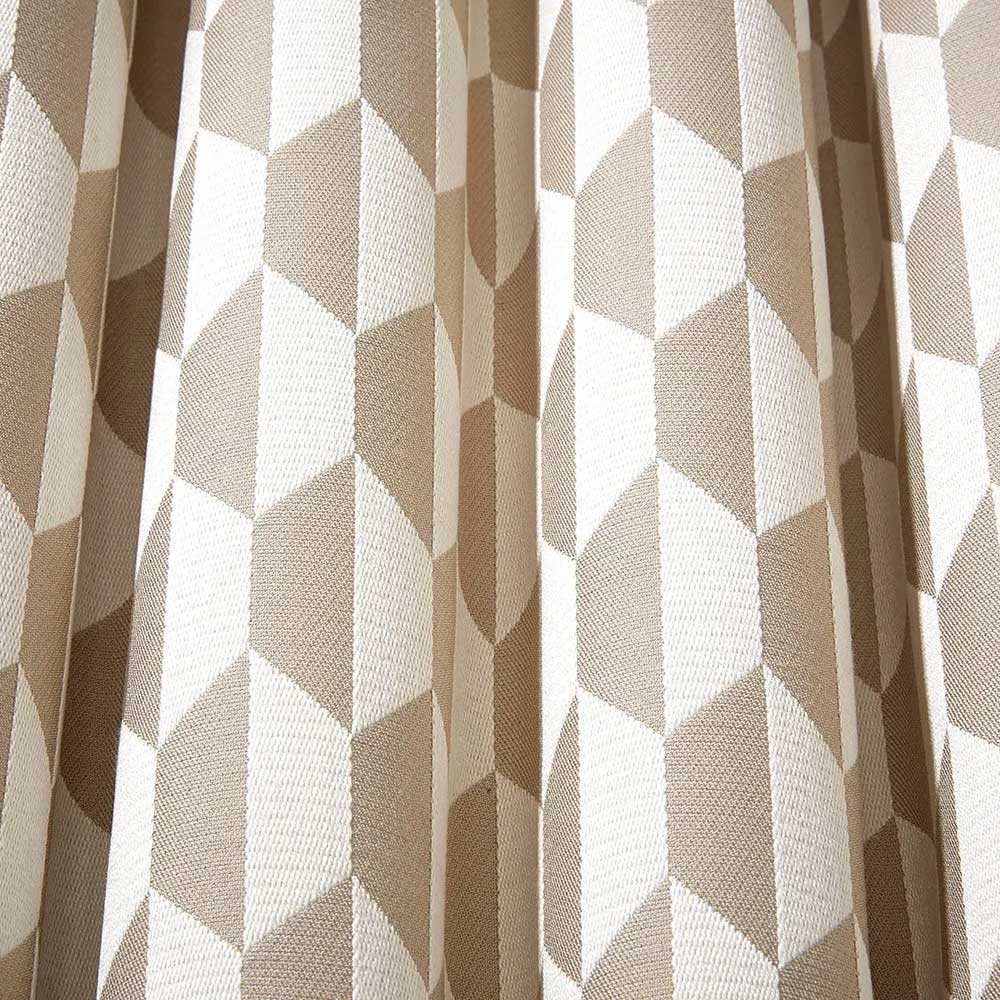 Cole & Son Tile Jaquard Fabric | Cream & Oat | F111/9033
