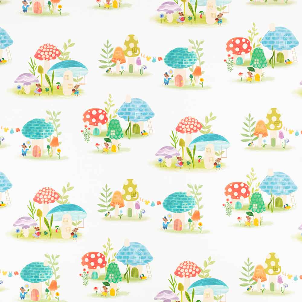 Toadstool Town Fabric