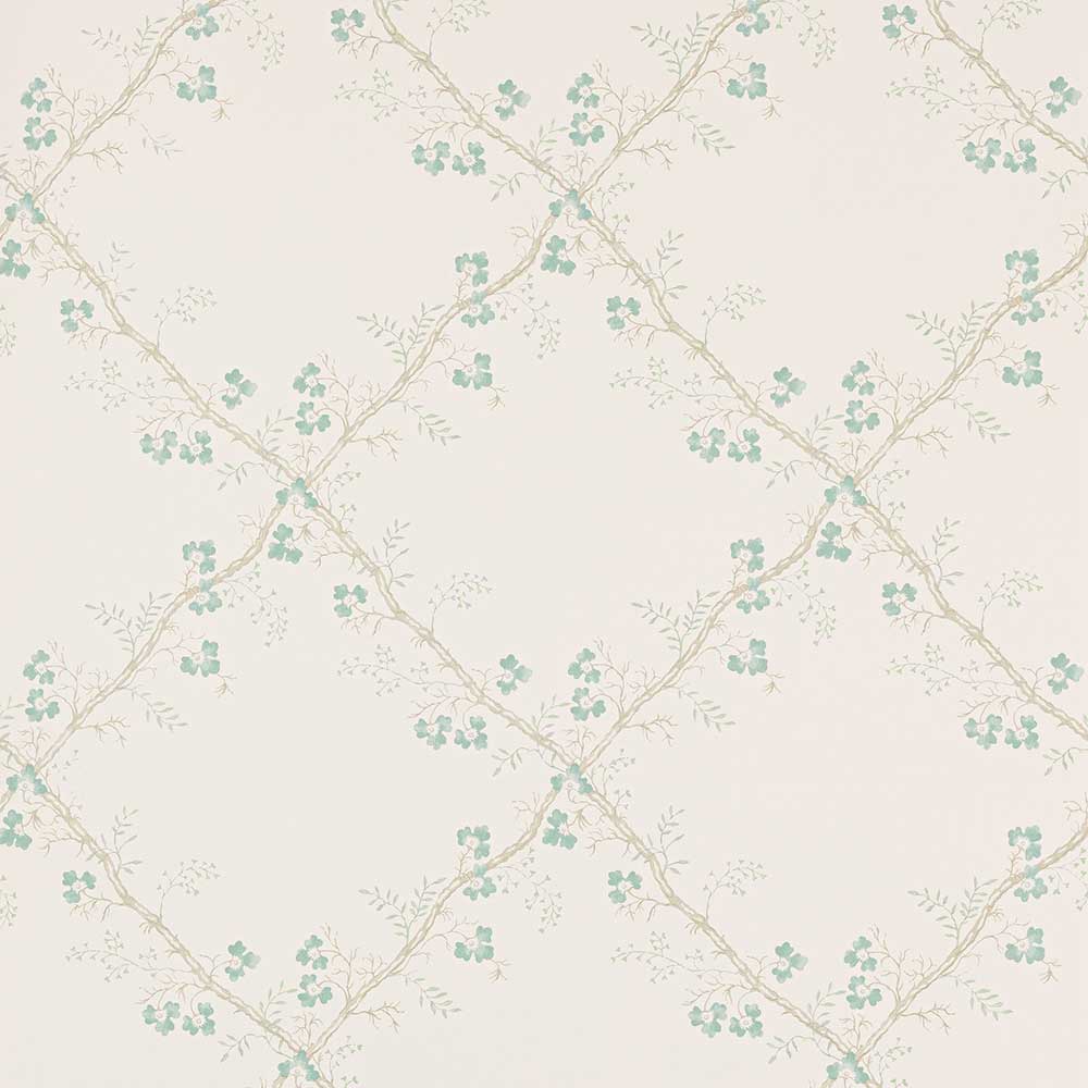 Trefoil Trellis Aqua