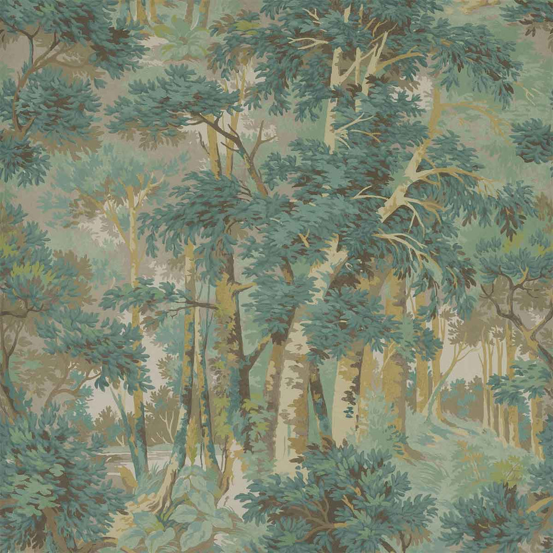 Colefax & Fowler Arden Wallpaper | Forest Green | W7016-03