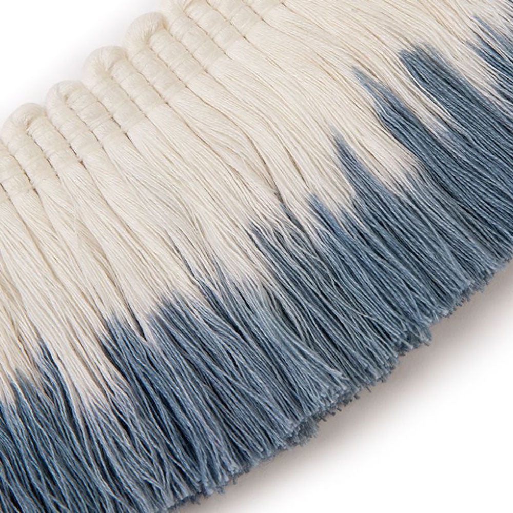 Ombre Fringe Denim Passementerie