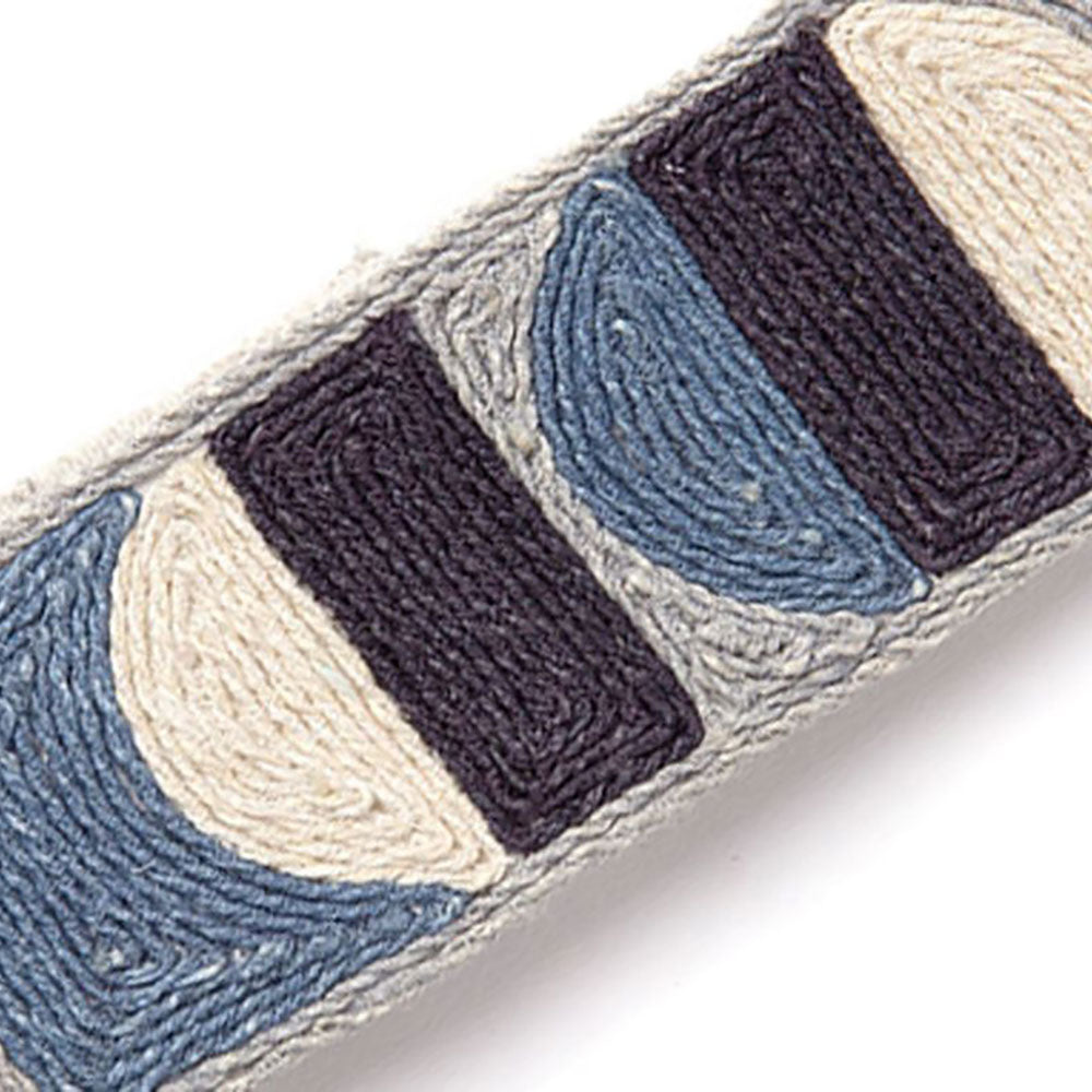 Pop Art Border Indigo Passementerie