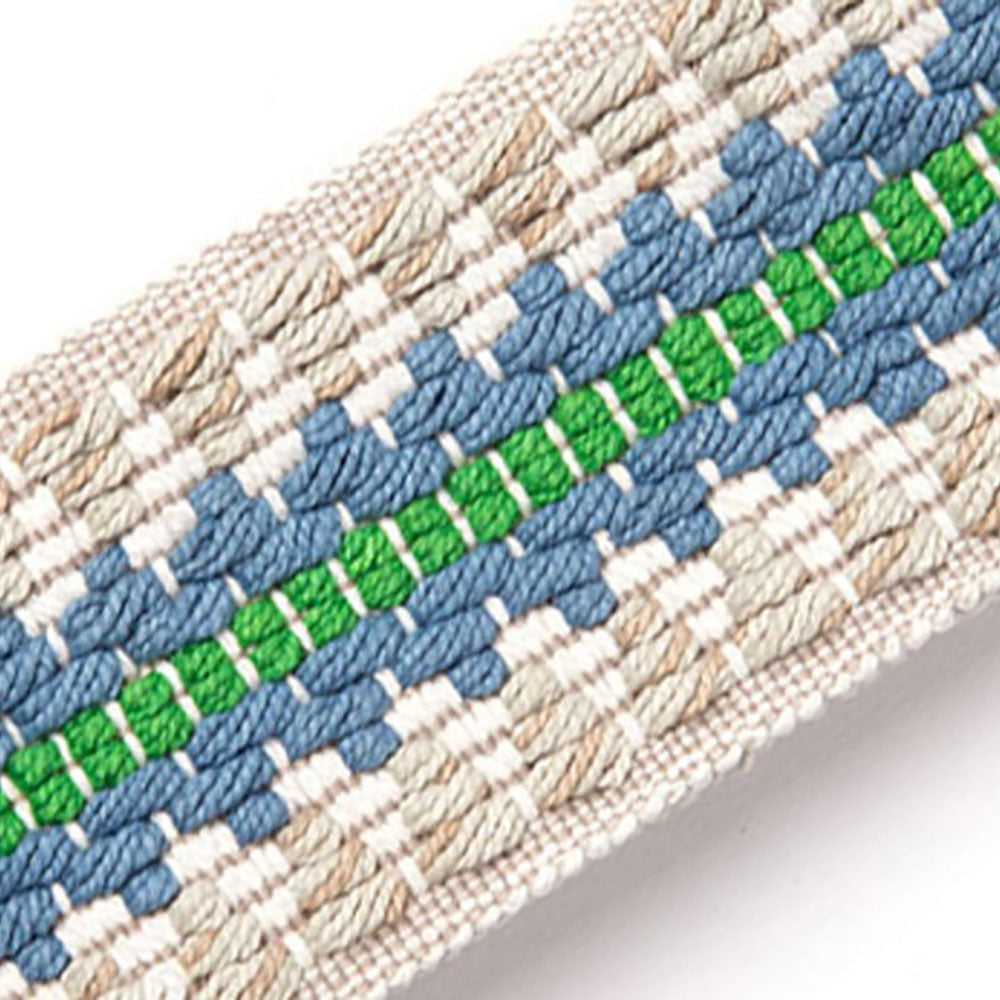 Railroad Border Green Passementerie