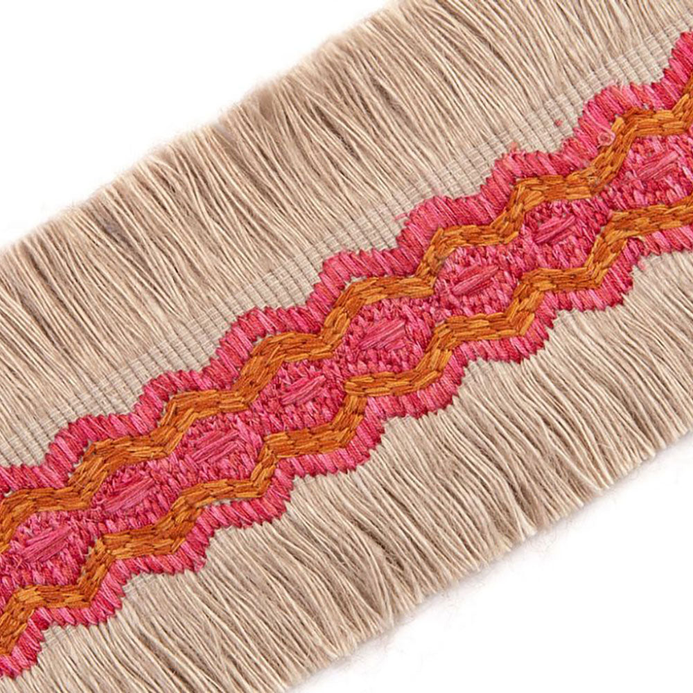 Trapeze Border Hot Pink Passementerie