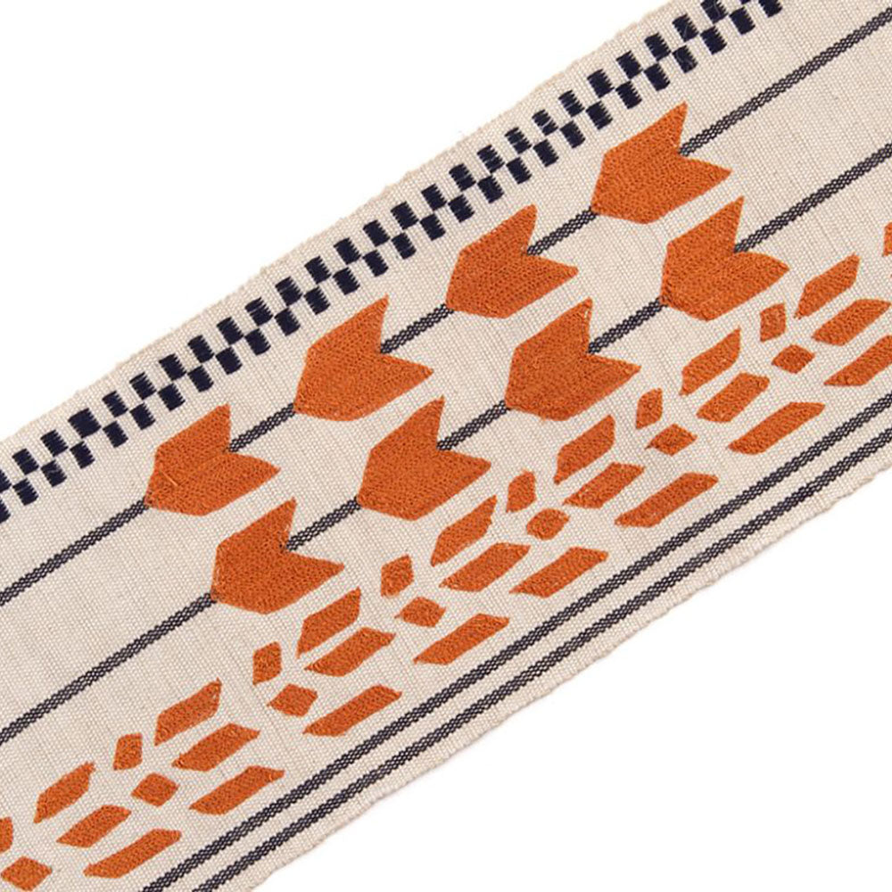 Wayfarer Border Orange Passementerie