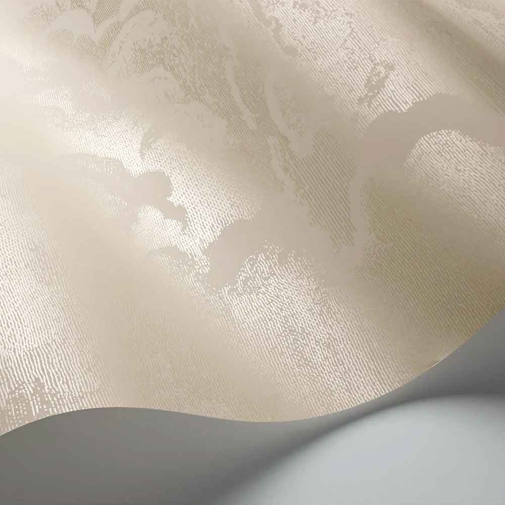 Cole & Son Nuvolette Wallpaper | 114/2005 | displays an unrolled wallpaper highlighting the cloud formation pattern with a complementary cream background