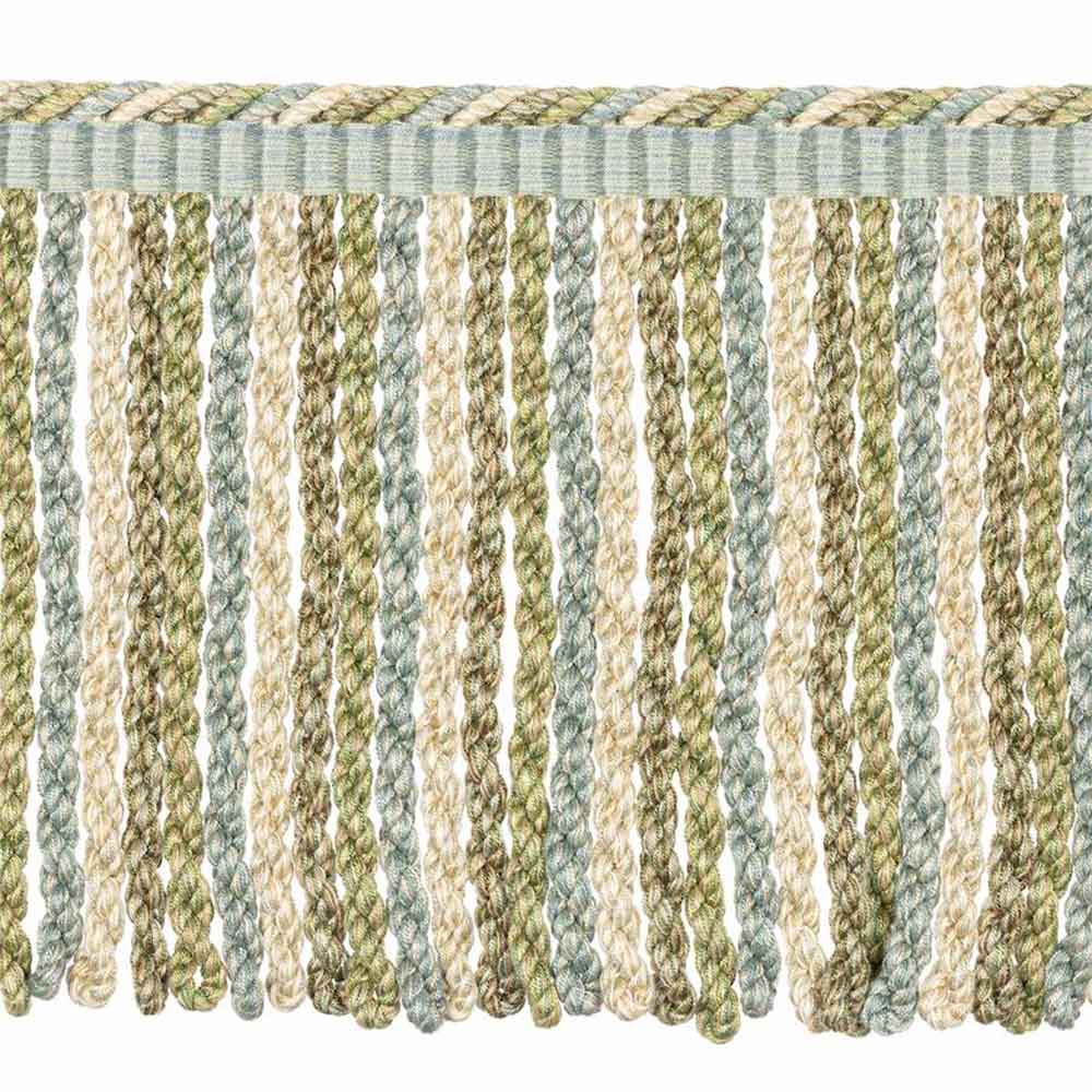 Bullion Fringe Aqua  & Leaf Passementerie