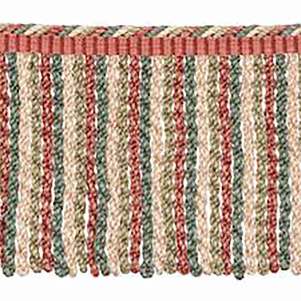 Bullion Fringe Red & Forest Passementerie