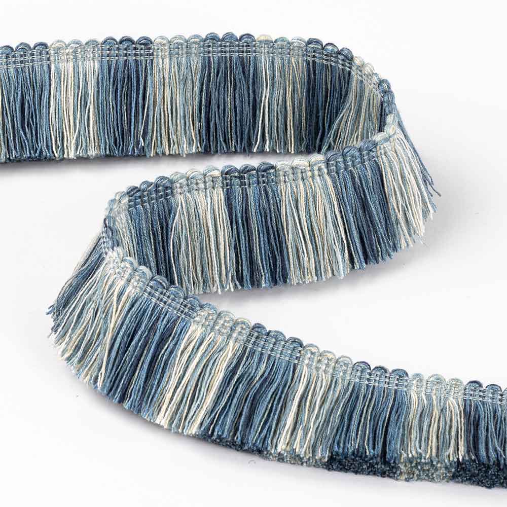 Cut Ruche Blue Passementerie