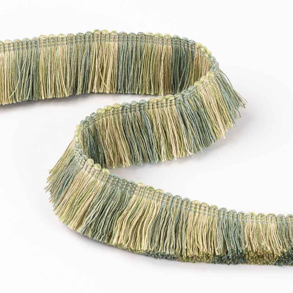 Cut Ruche Green Passementerie