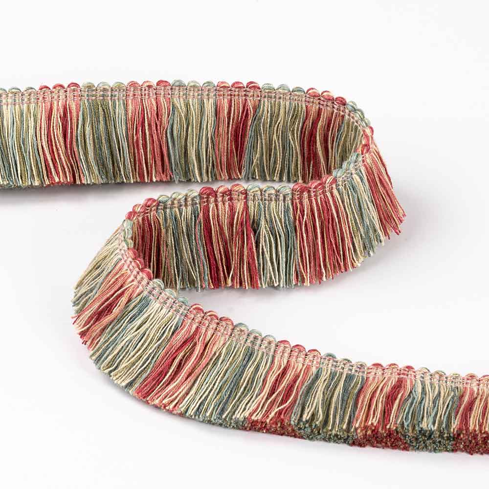 Cut Ruche Red & Forest Passementerie