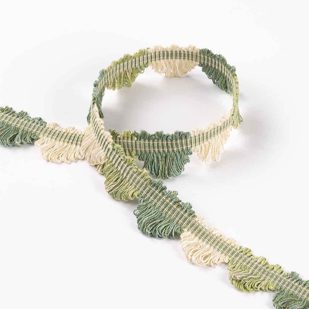 Fan Edge Green Passementerie