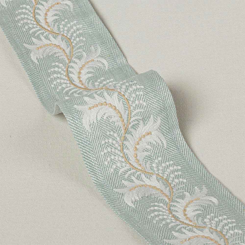 Feather Braid Aqua Passementerie