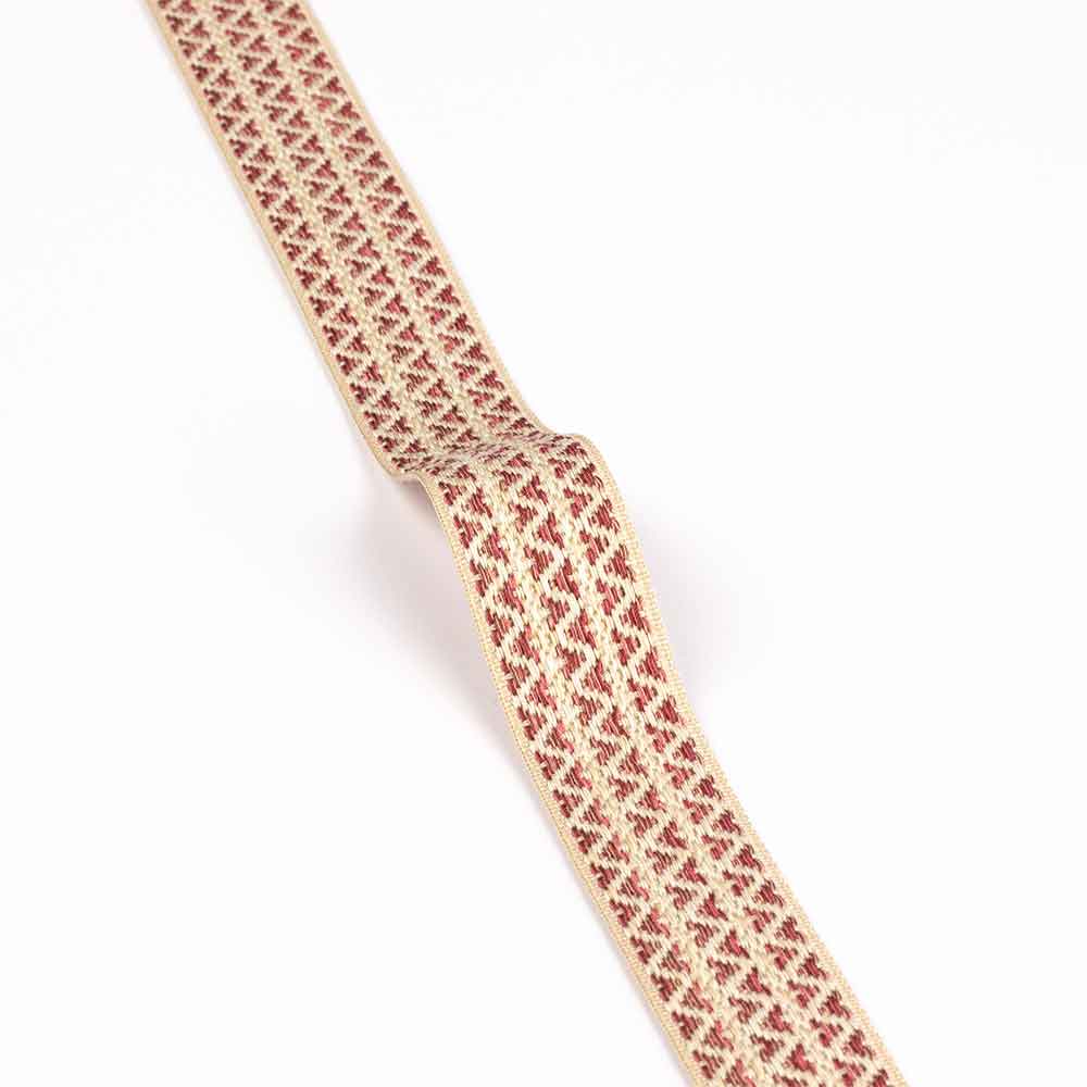 Herringbone Tape Red Passementerie