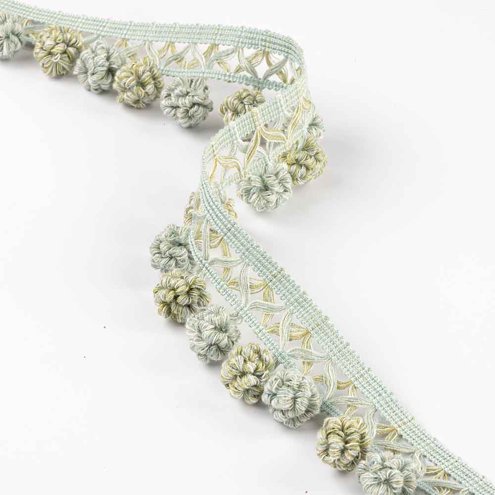 Ruche Drop Aqua & Leaf Passementerie