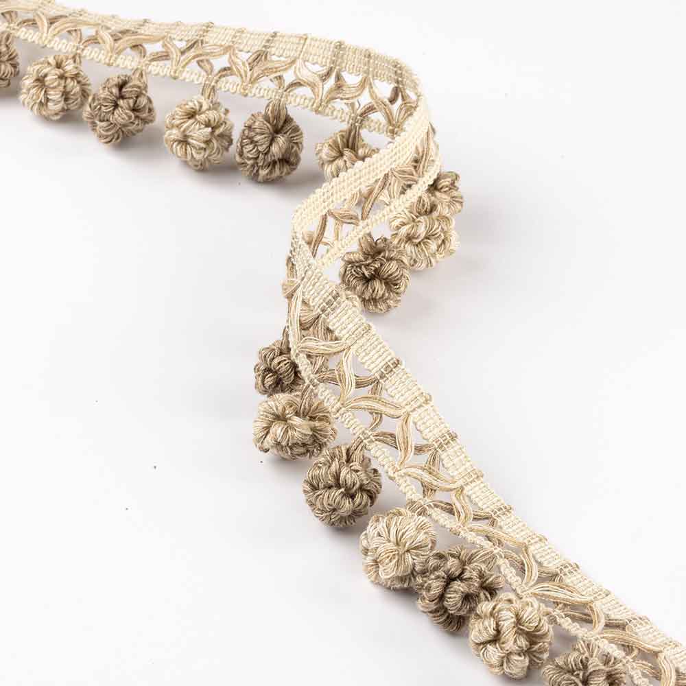 Ruche Drop Beige Passementerie