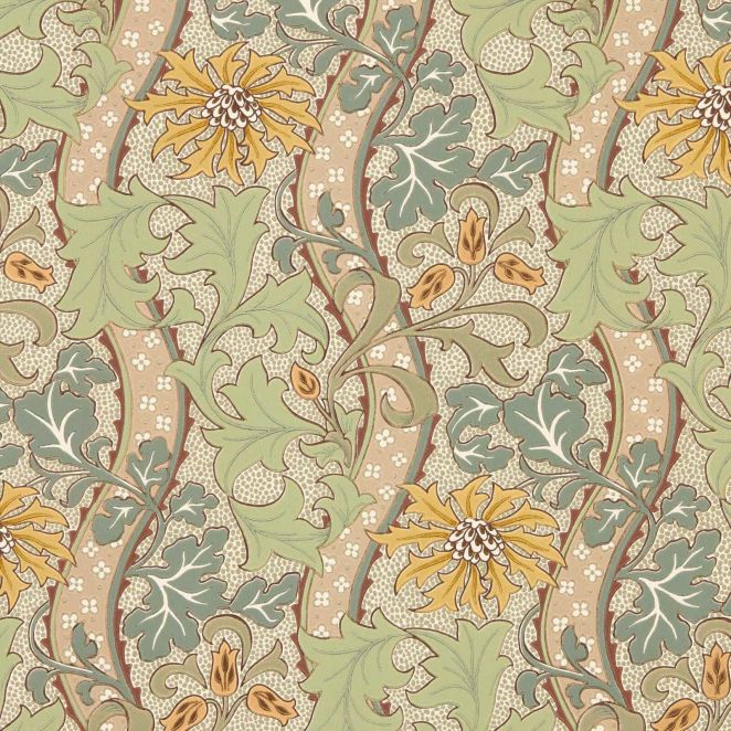 Cornflower Lemon & Sage Wallpaper