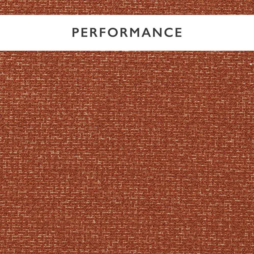 Arran Terracotta & Linen Fabric