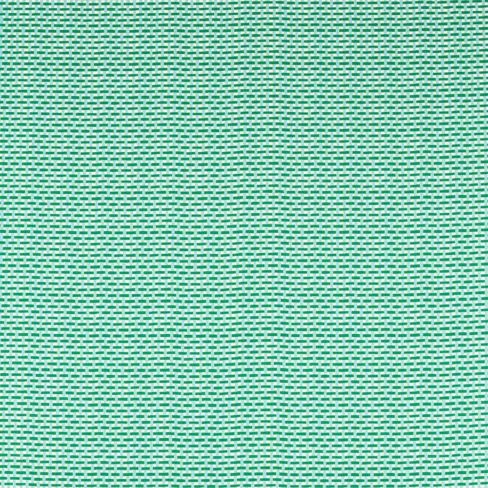 Basket Weave Emerald & Aquamarine Fabric