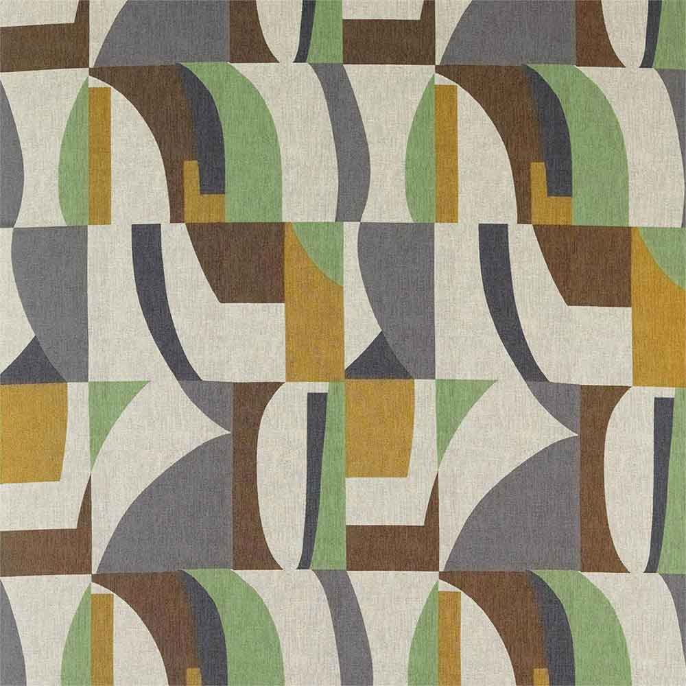 Bodega Saffron & Charcoal & Wasabi Fabric