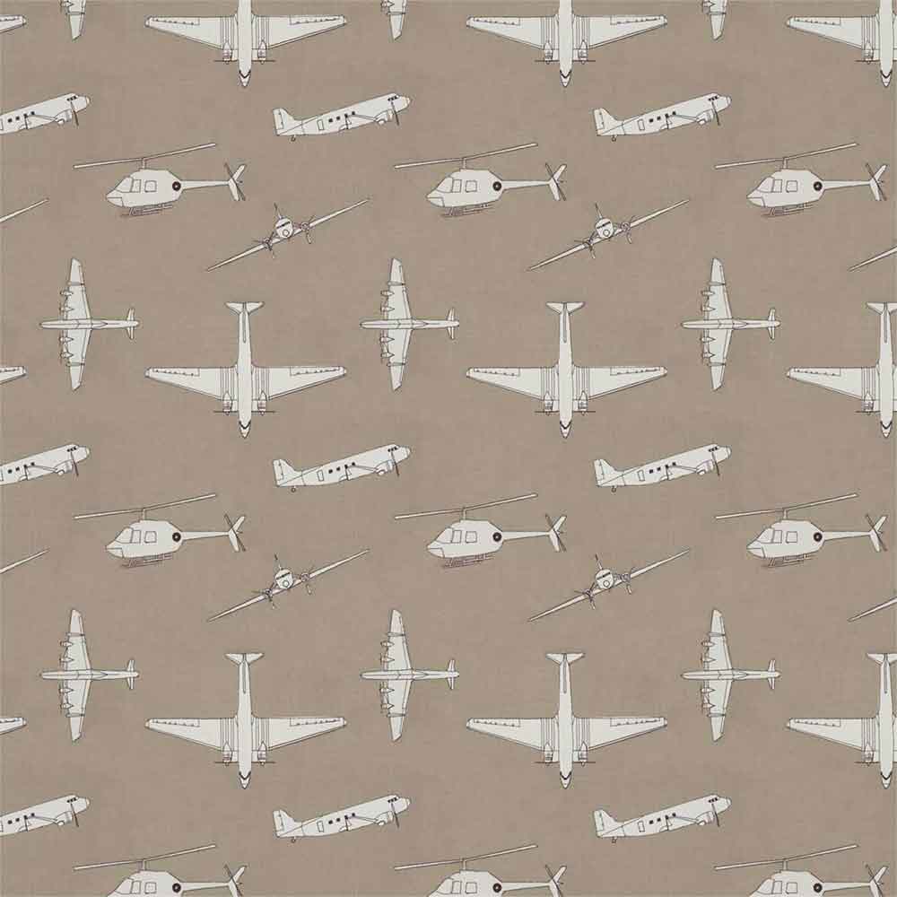 Chocks Away Stone Fabric