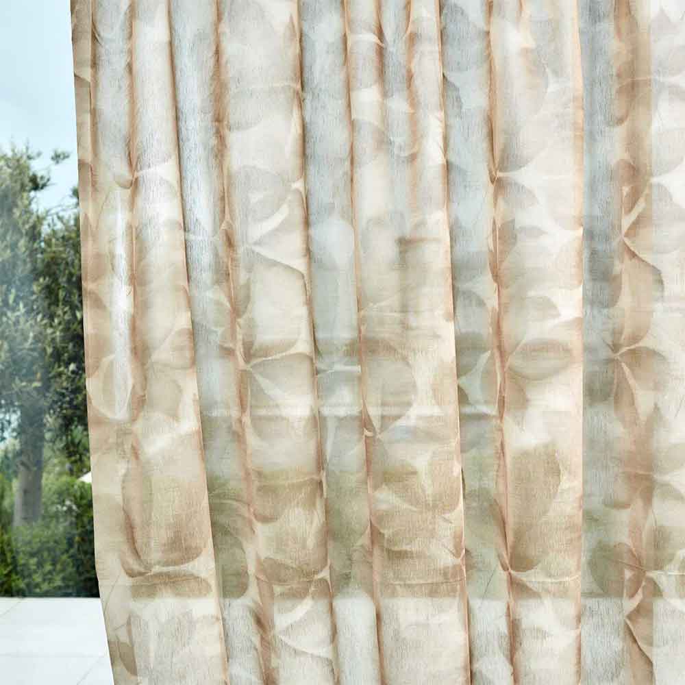 Grounded Sheer Parchment Fabric